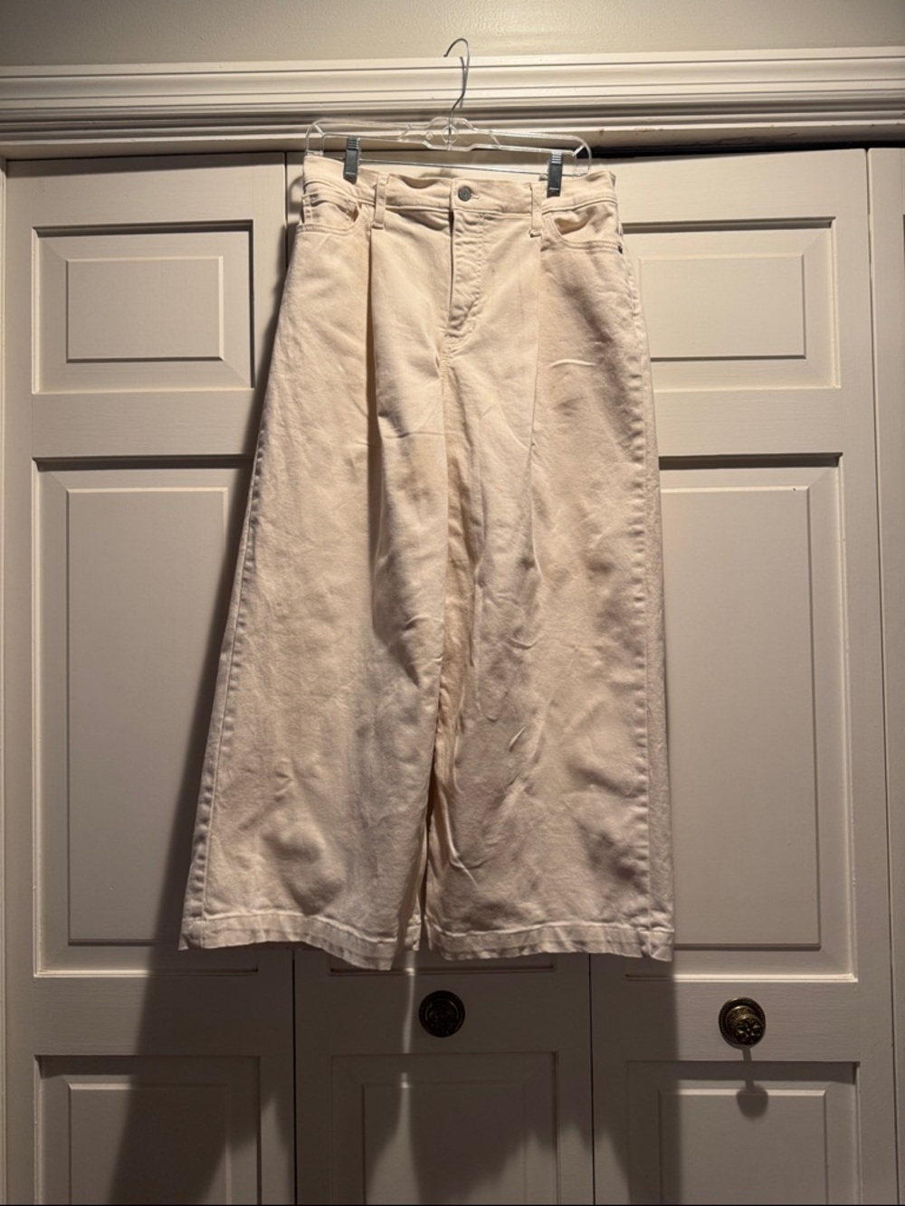 Banana Republic Wide-Leg ecru jeans - Picture 2 of 7